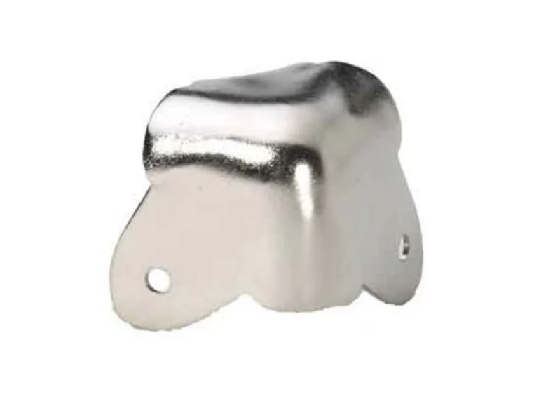 Adam Hall Hardware 4026 - Case Corner two-leg nickel-plated 